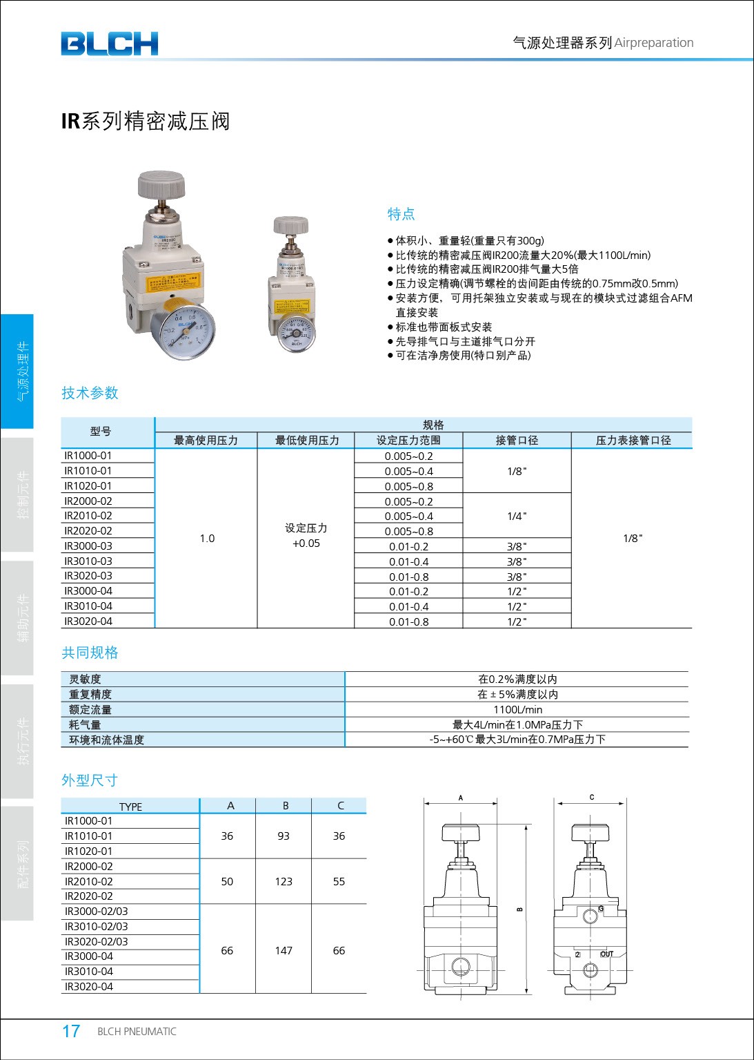 SMC型IR系列精密調(diào)壓閥