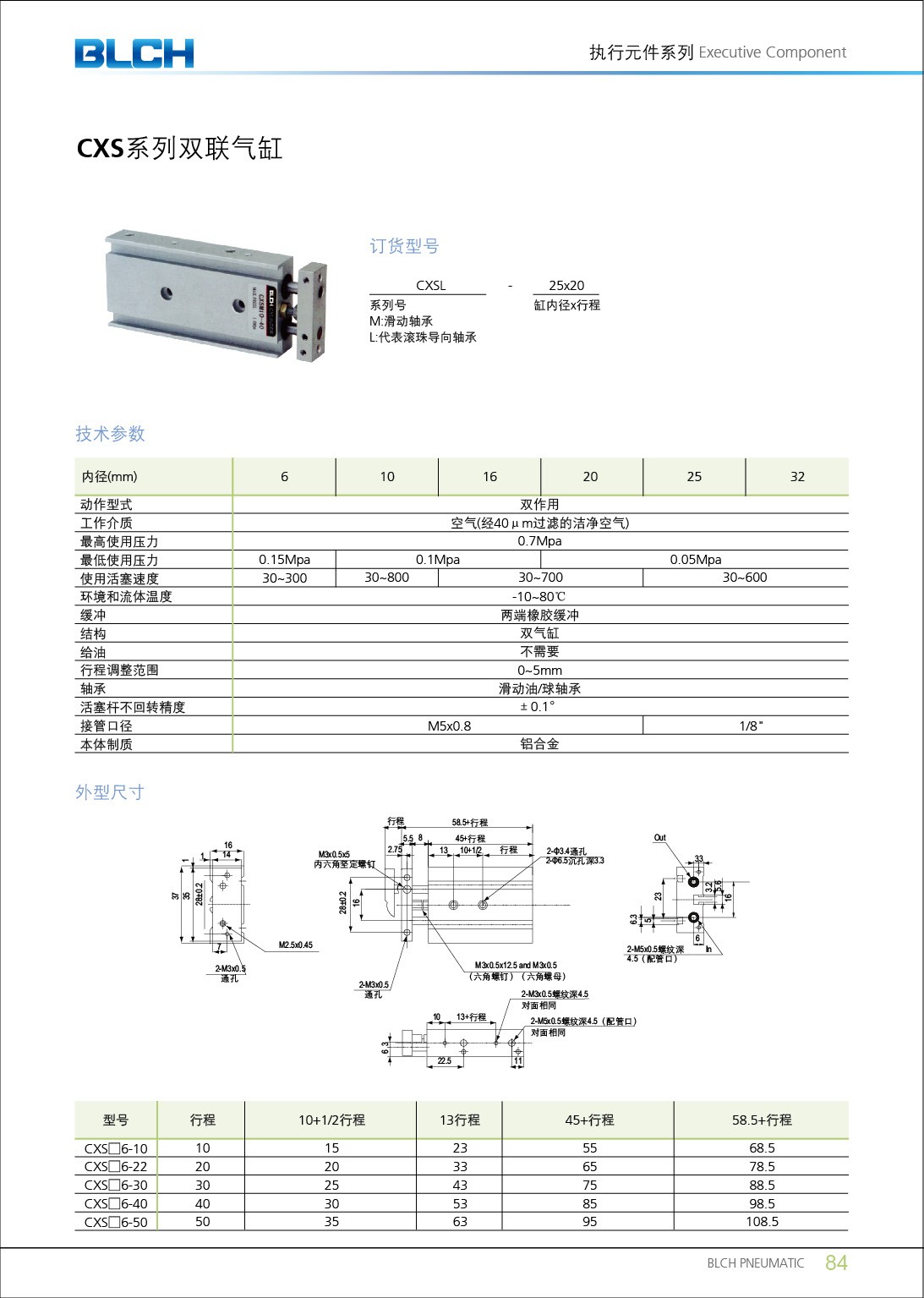 CXS雙聯(lián)氣缸系列